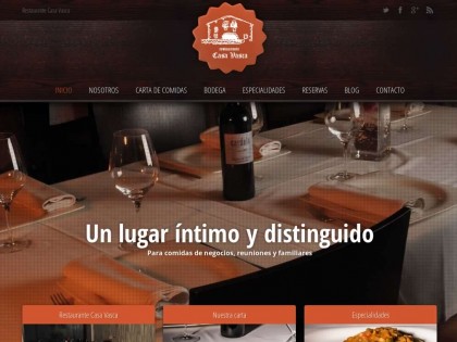 Diseño Web – Restaurante Casa Vasca
