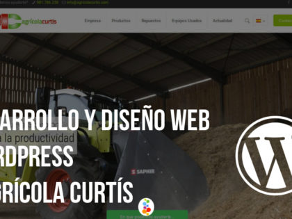 Desarrollo y Diseño Web WordPress – Agrícola Curtís