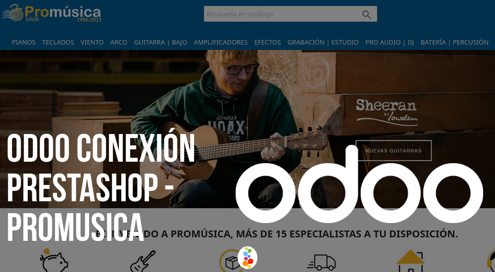 Odoo Conexión Prestashop - Promusica Openinnova